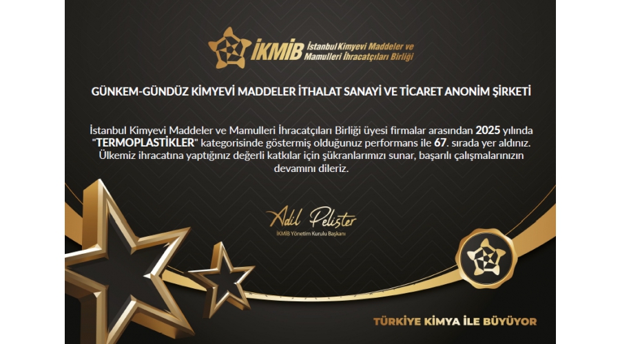 GÜNKEM-GÜNDÜZ KİMYEVİ MADDELER İTHALAT SANAYİ VE TİCARET ANONİM ŞİRKETİ